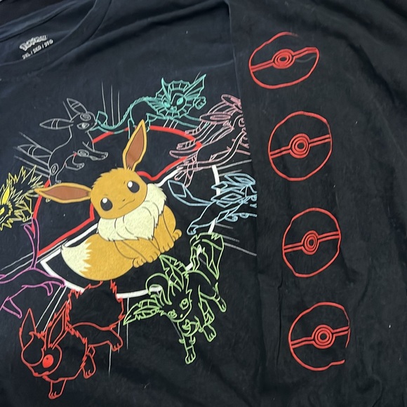 Pokémon Long sleeve shirt size 3XL Graphic on Front and Sleeve - Picture 3 of 6